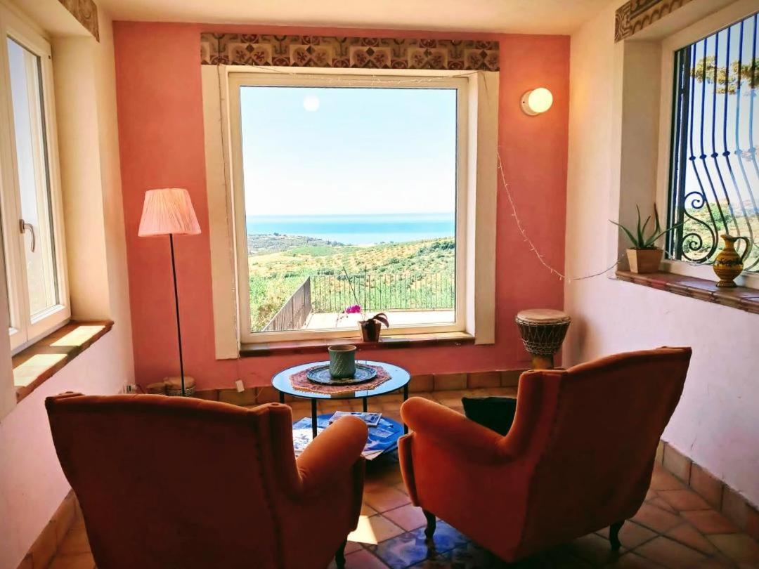 Villa Immersa In Oliveto Vista Mare シャッカ エクステリア 写真