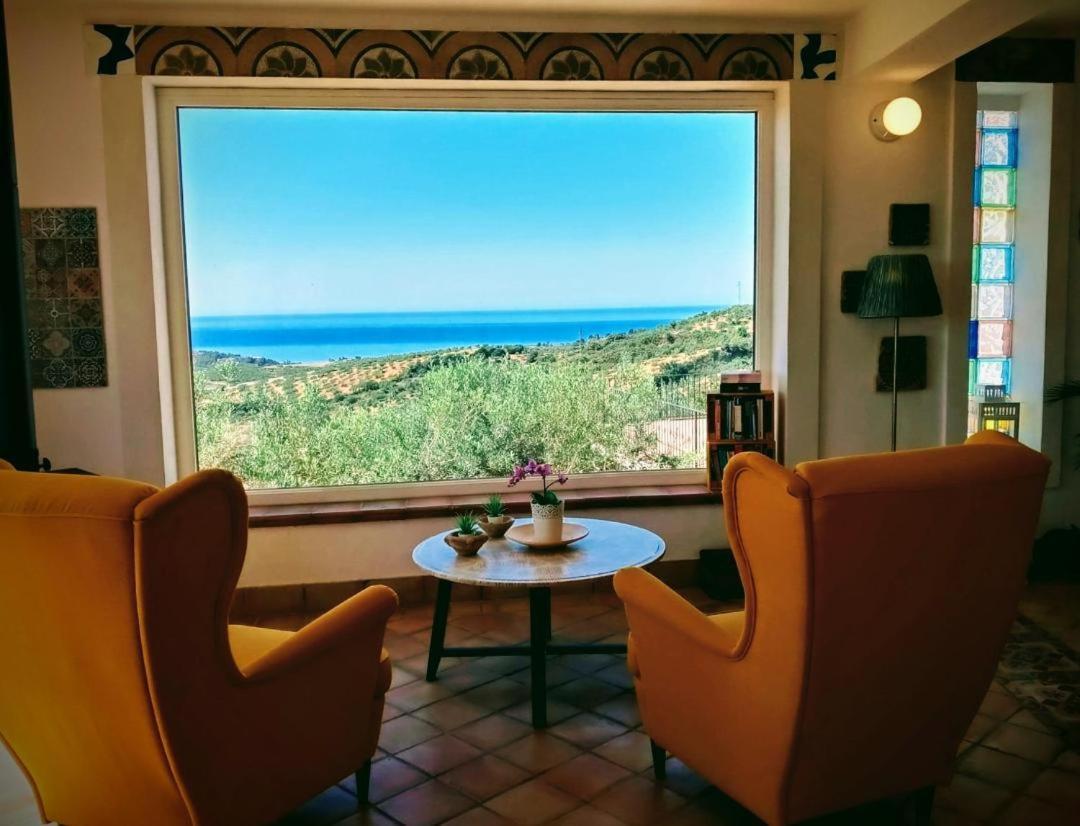 Villa Immersa In Oliveto Vista Mare シャッカ エクステリア 写真