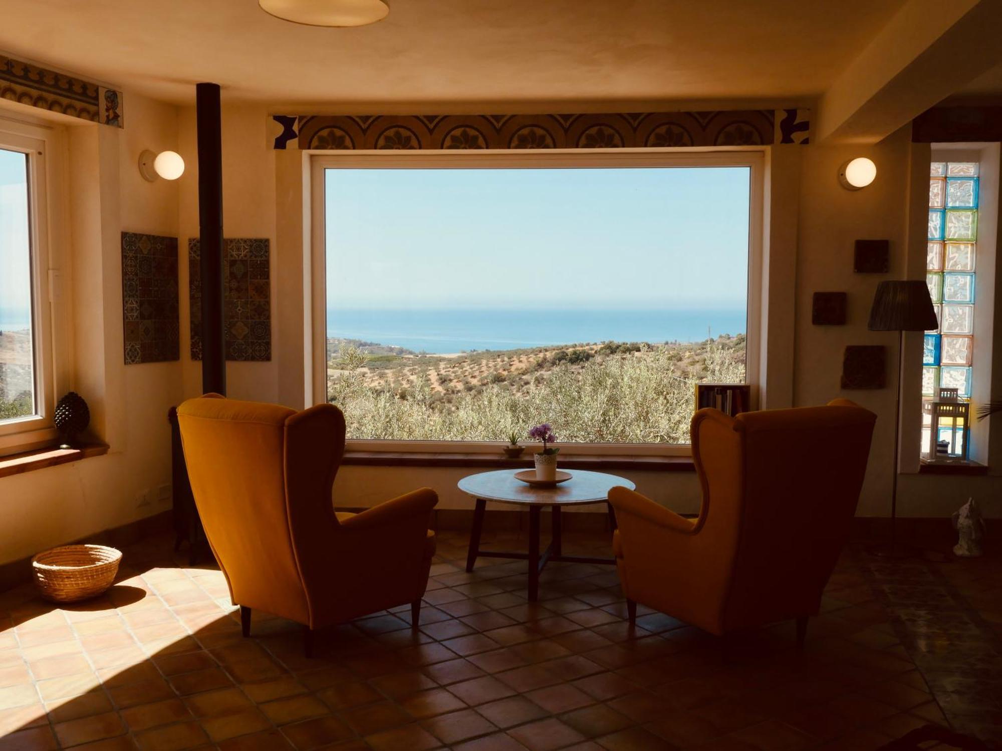 Villa Immersa In Oliveto Vista Mare シャッカ エクステリア 写真